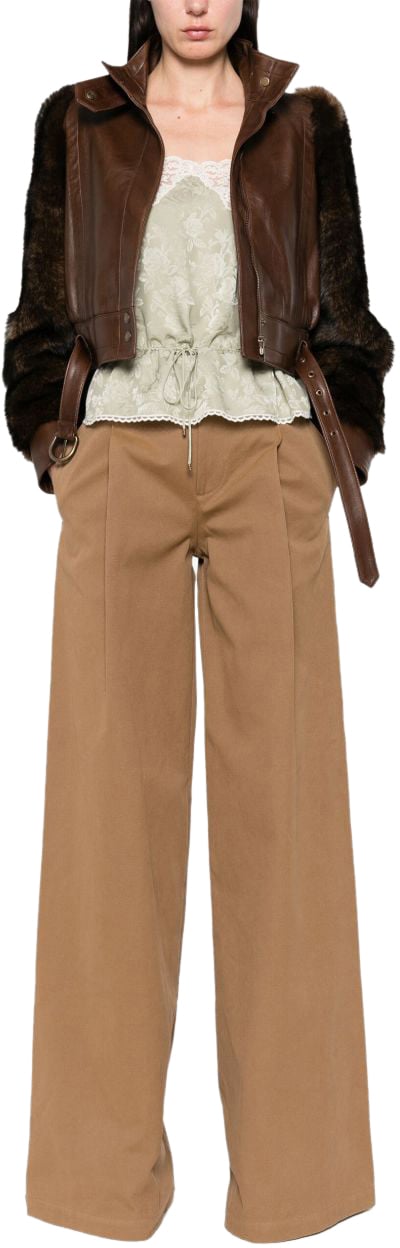 Chloé Trousers Brown Bruin