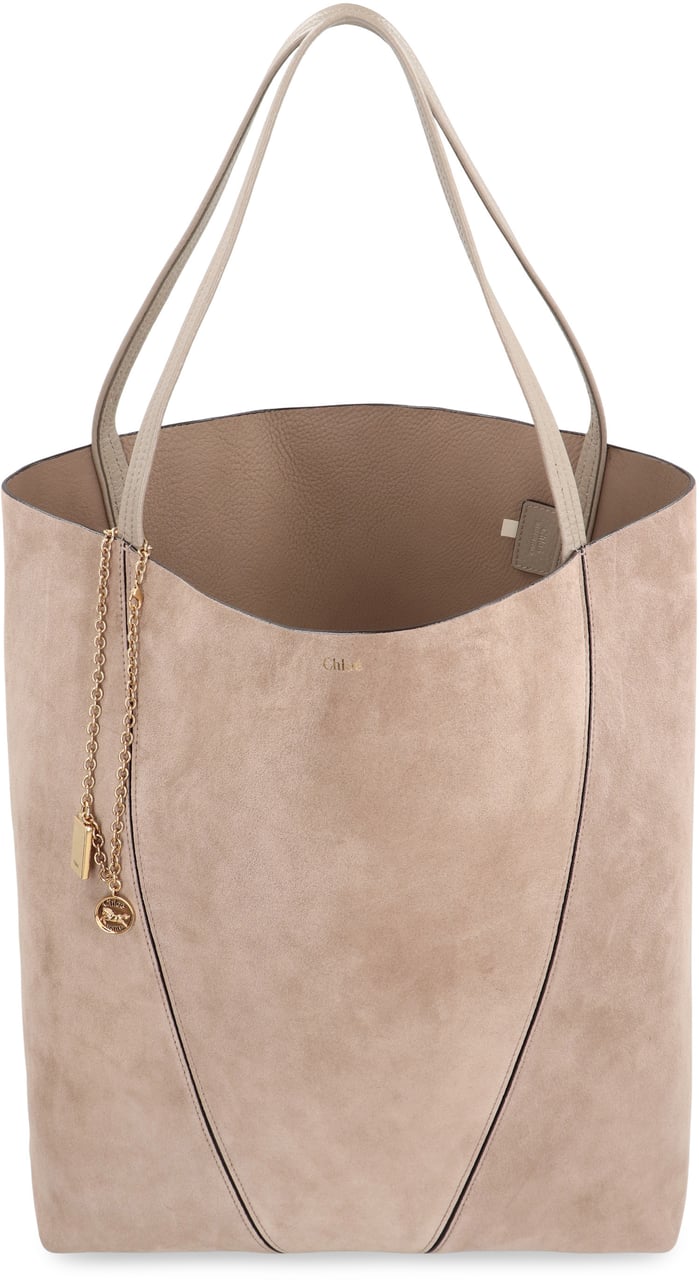 Chloé Chloé Spin large tote bag Neutraal