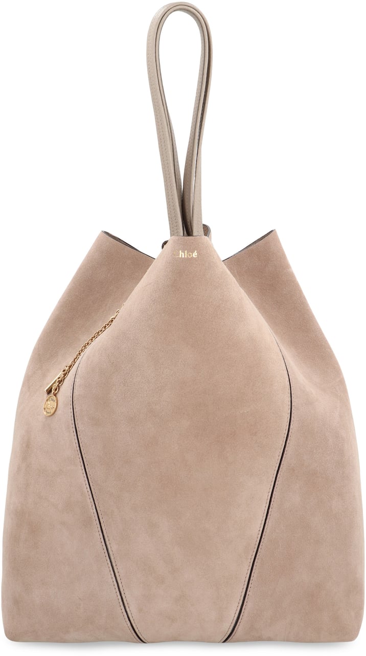 Chloé Chloé Spin large tote bag Neutraal