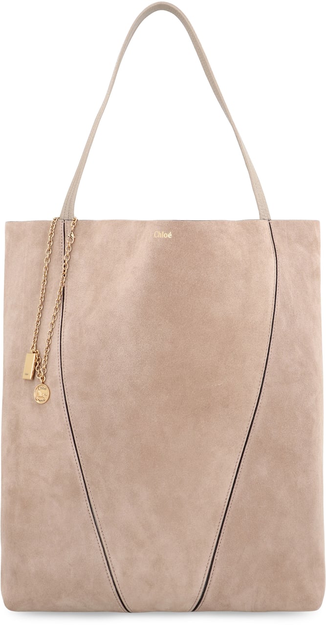 Chloé Chloé Spin large tote bag Neutraal
