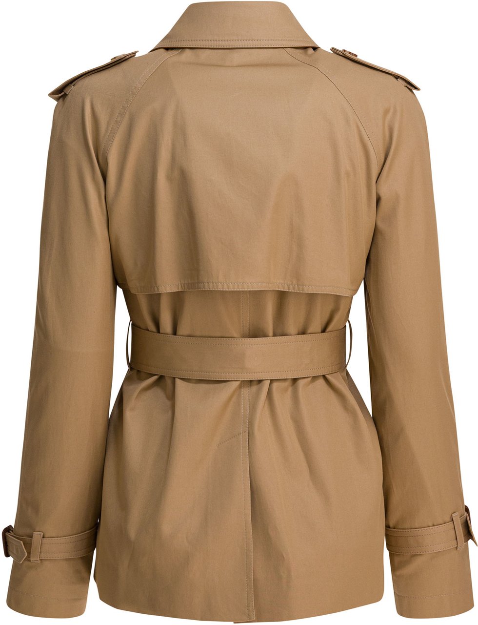 Chloé Short cotton gabardine trench coat Beige