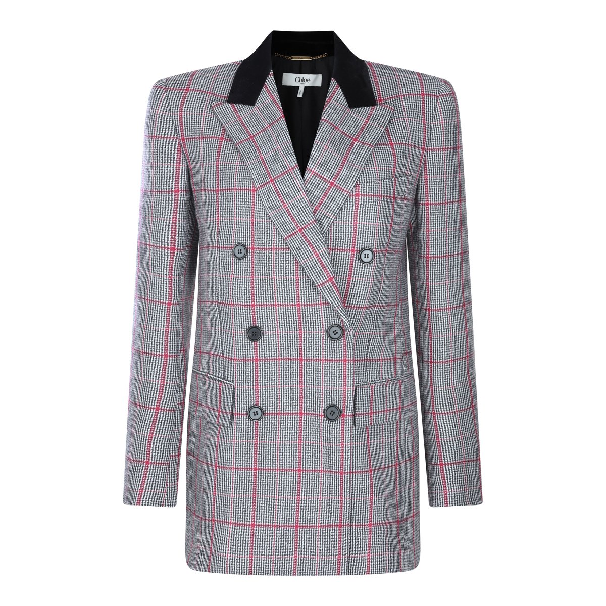 Chloé Grey Wool Blazer Grijs