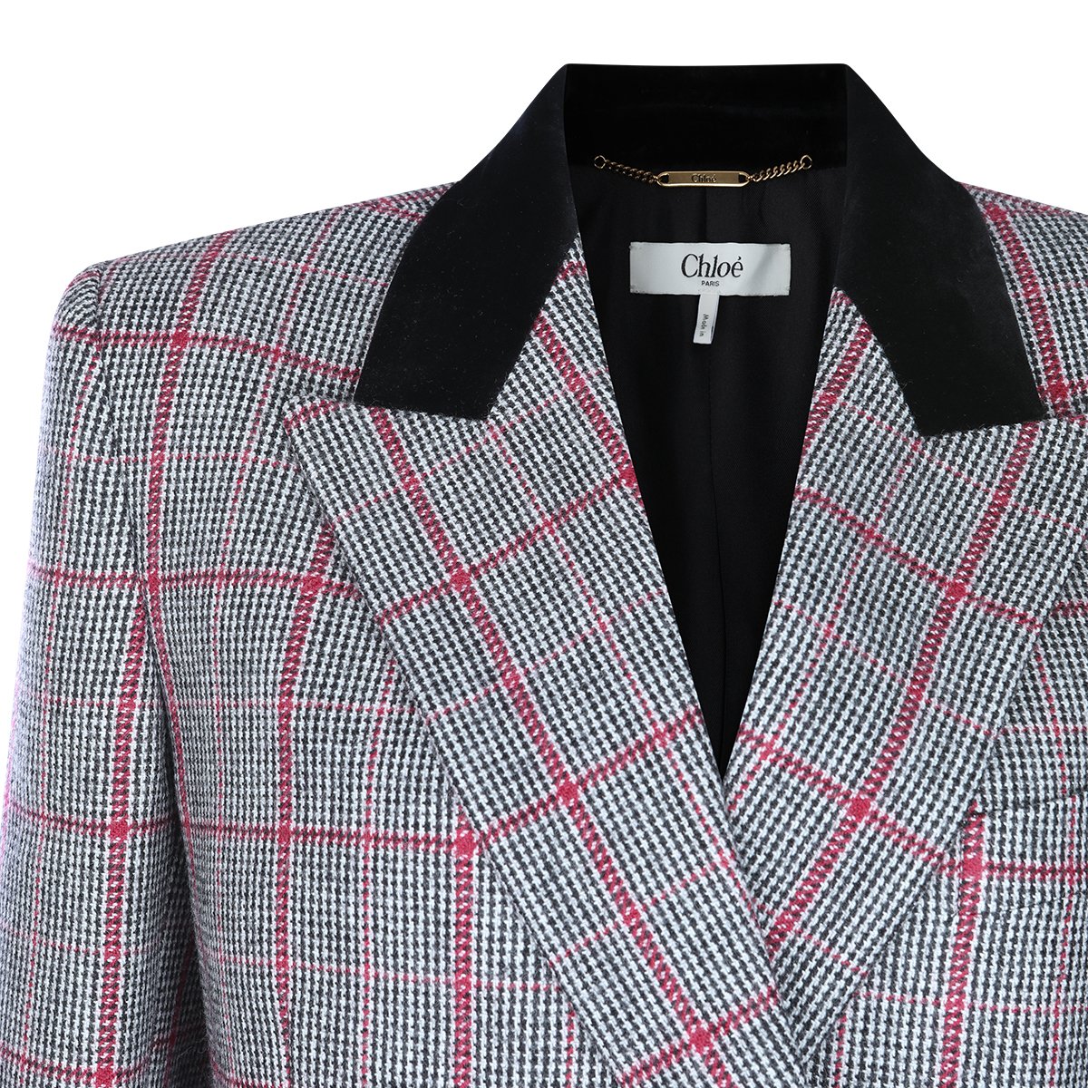 Chloé Grey Wool Blazer Grijs