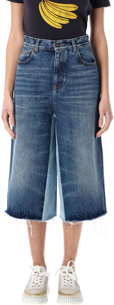 Chloé Patchwork bermuda shorts Blauw