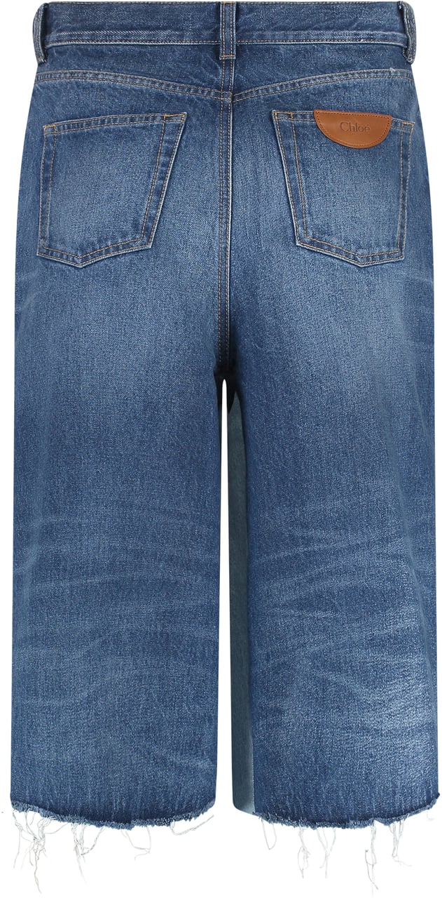 Chloé Denim bermuda shorts Blauw