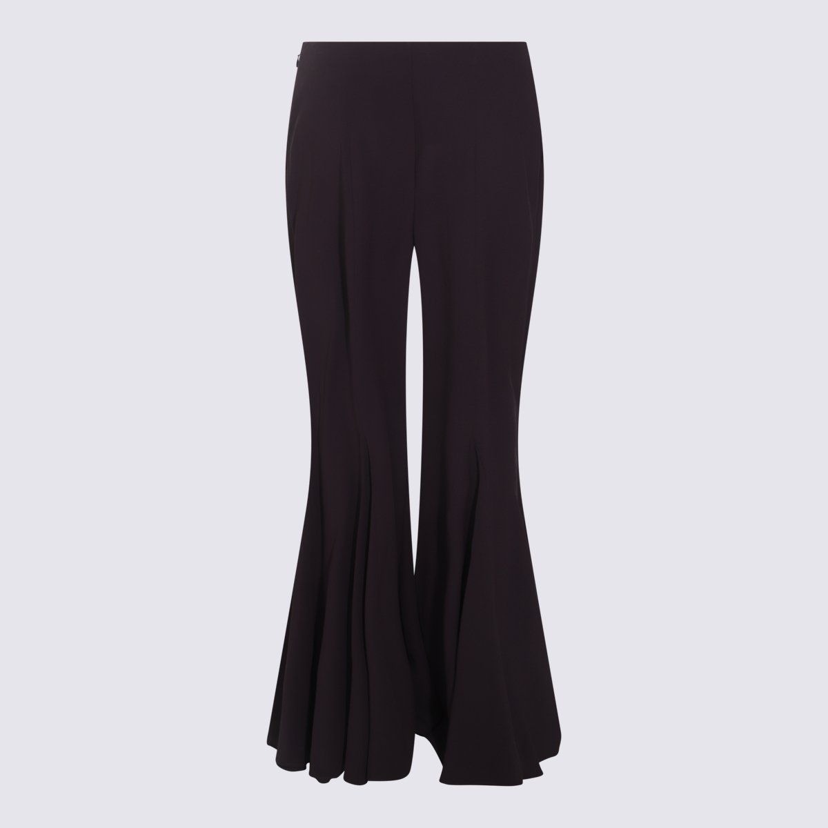 Chloé High-Waisted Flared Trousers With Flowing Silhouette Zwart
