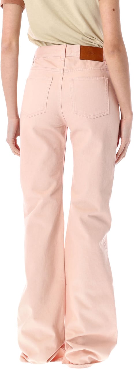 Chloé High-rise flare jeans Roze