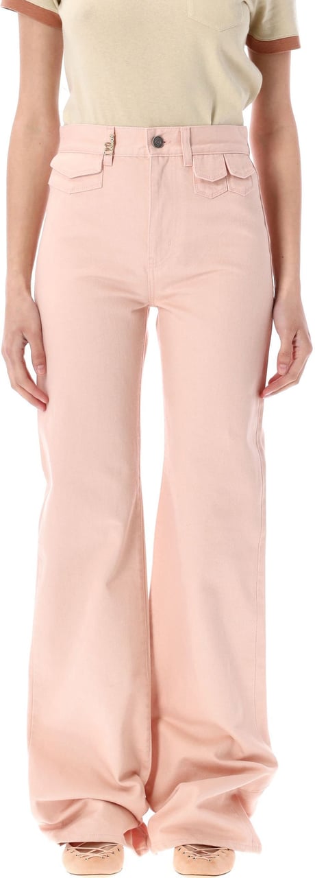 Chloé High-rise flare jeans Roze