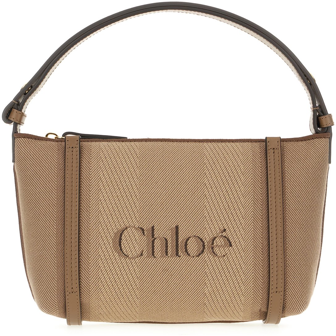 Chloé Chloe Multicolor canvas Carry shoulder bag Bruin