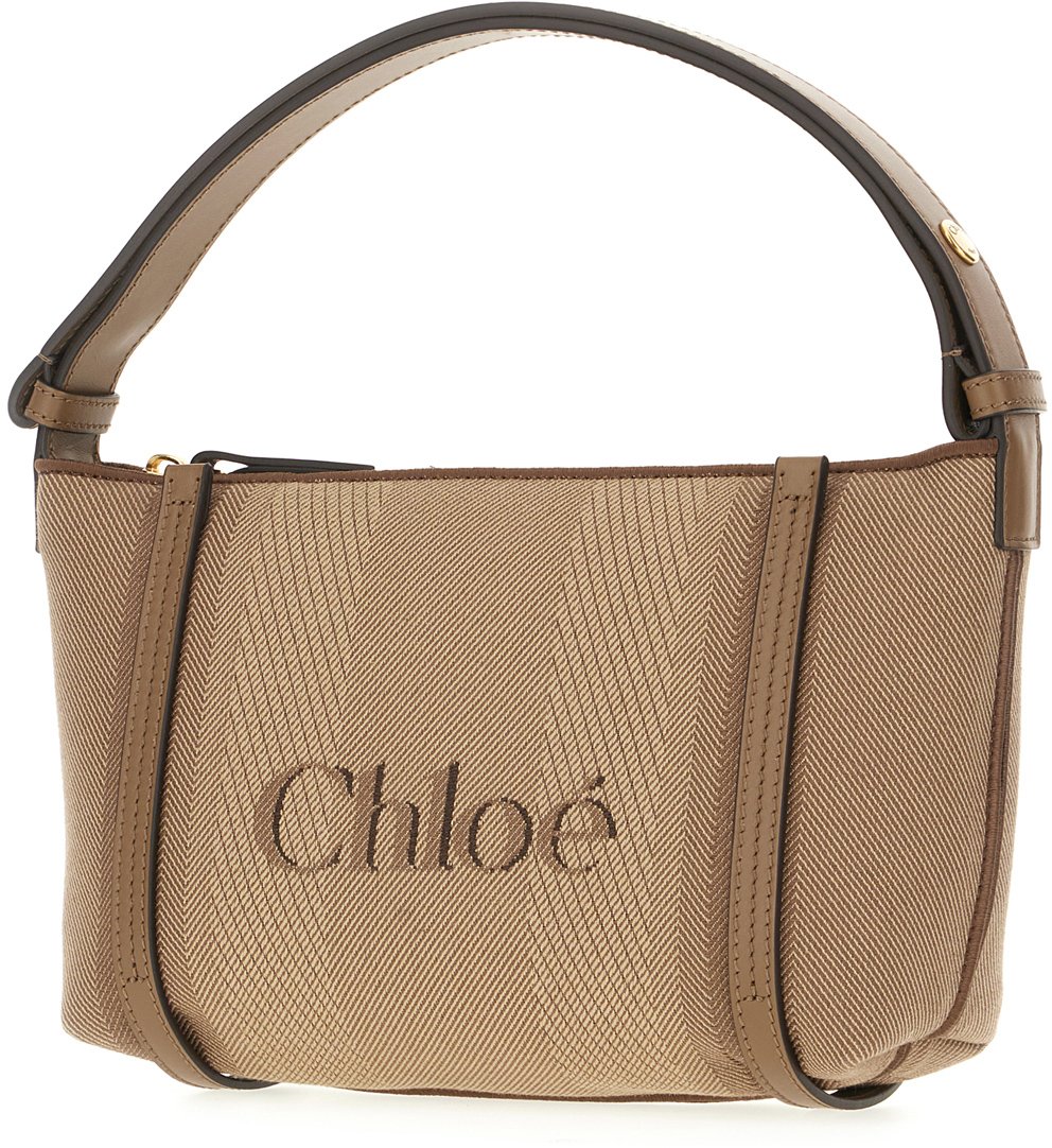 Chloé Chloe Multicolor canvas Carry shoulder bag Bruin