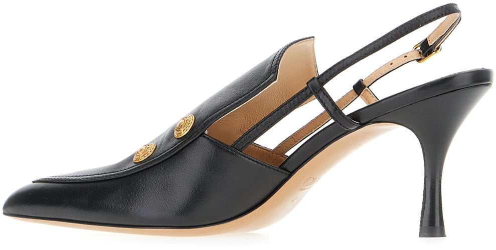 Chloé Chloe Black leather Agnes pumps Zwart