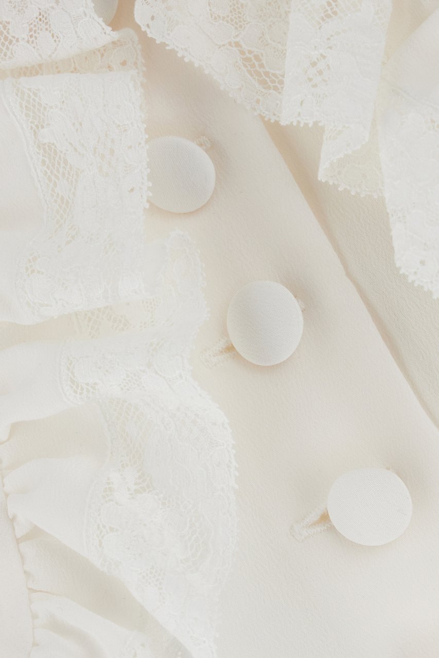 Chloé Chloe Ivory silk blouse Wit