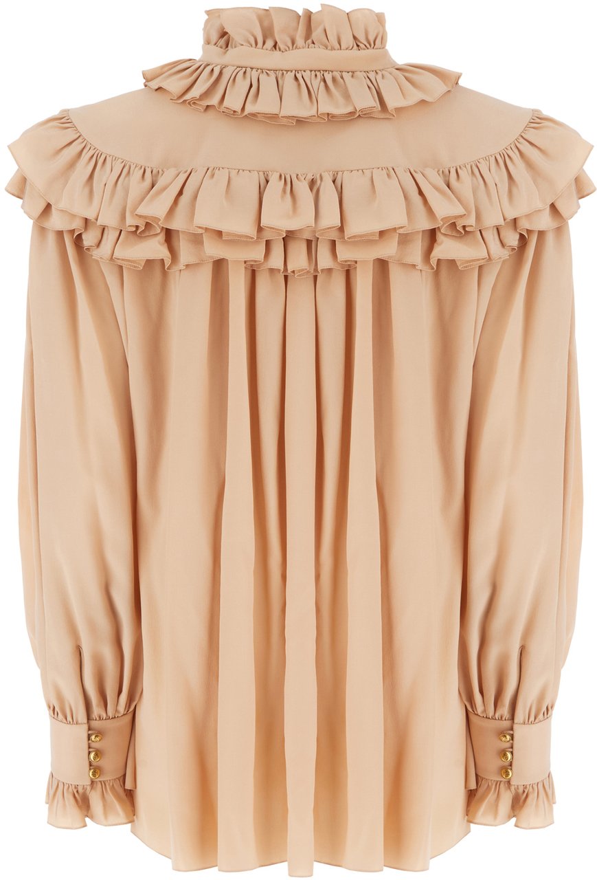 Chloé Chloe Skin pink silk blouse Roze