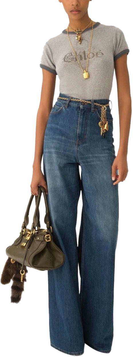 Chloé T-Shirts And Polos Grey Grijs