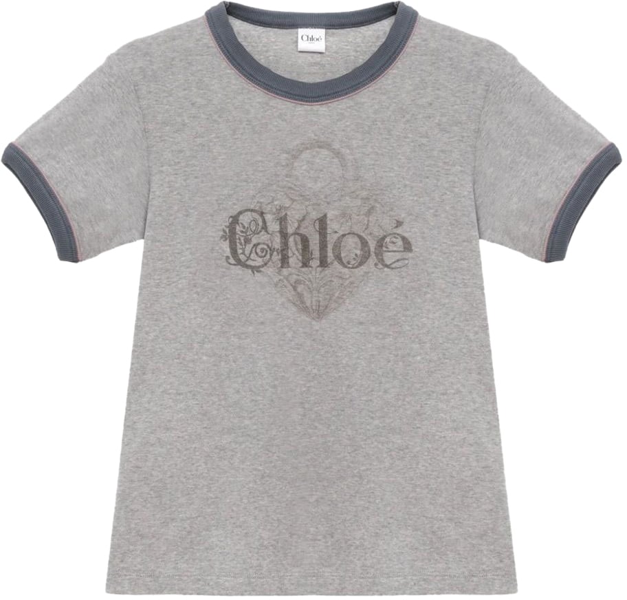 Chloé T-Shirts And Polos Grey Grijs