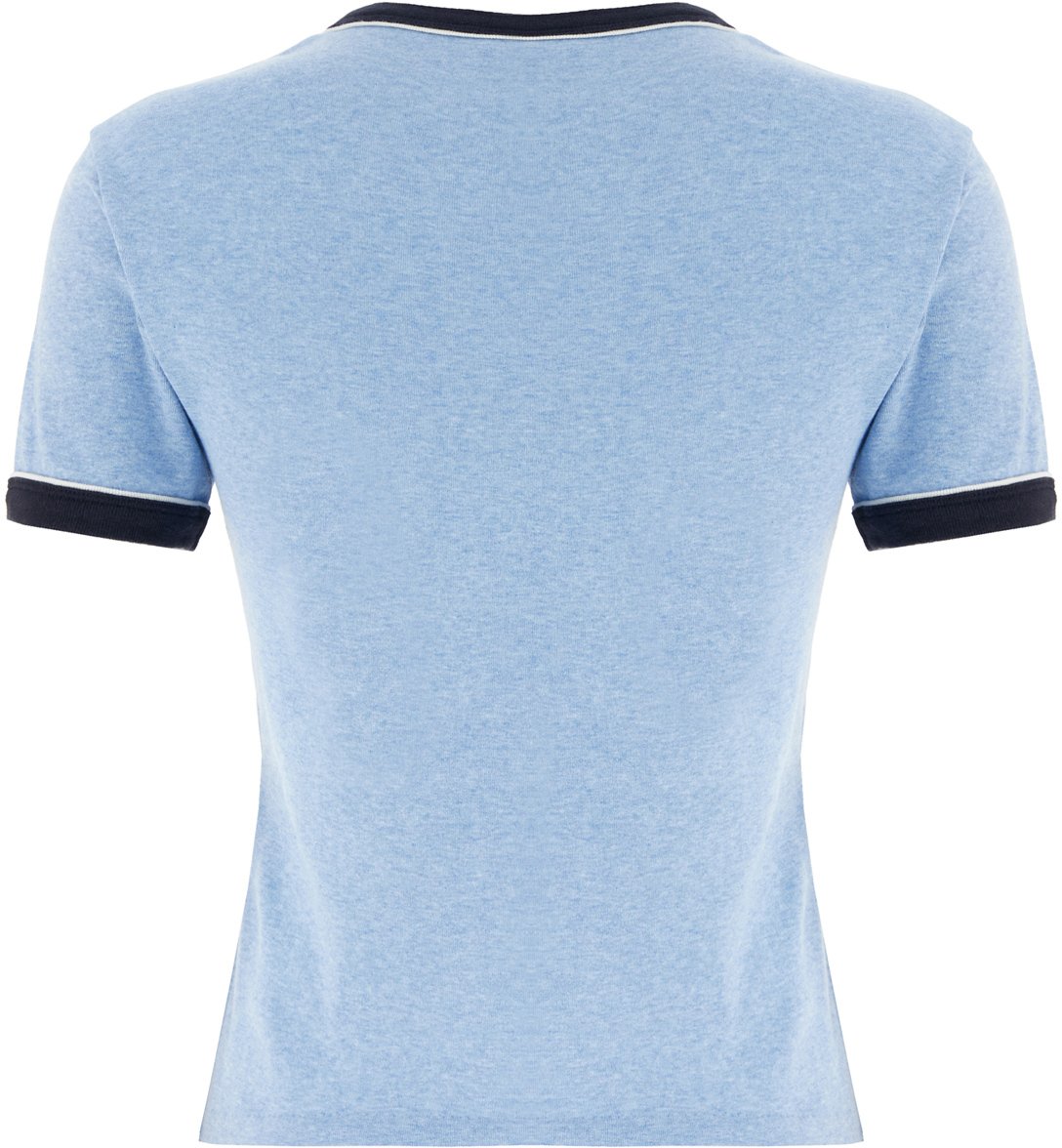 Chloé Chloe Light blue cotton t-shirt Lichtblauw