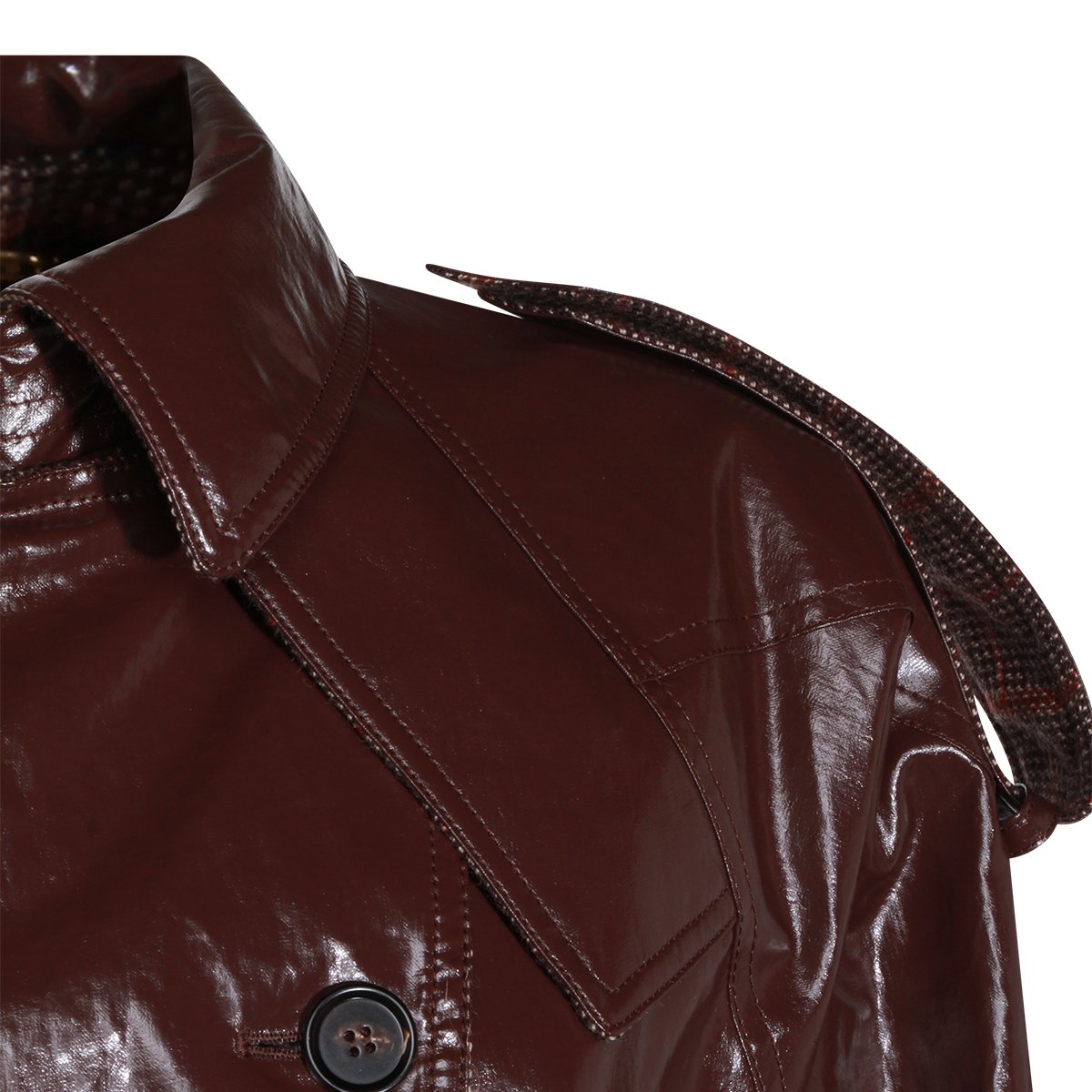 Chloé Dark Purple Trench Coat Zwart