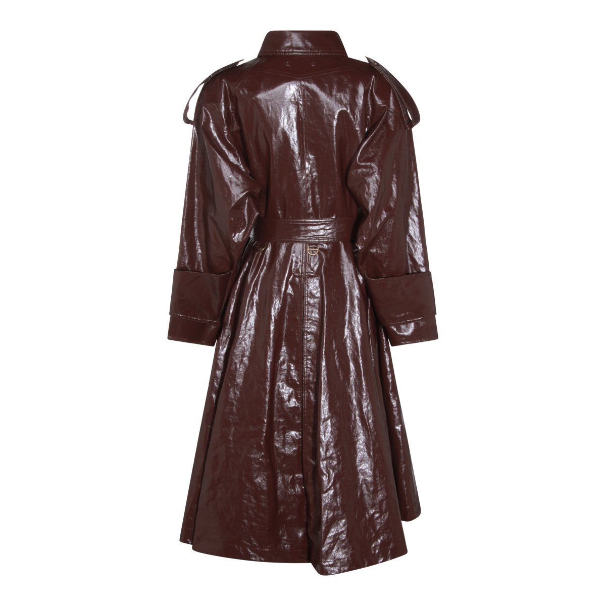 Chloé Dark Purple Trench Coat Zwart