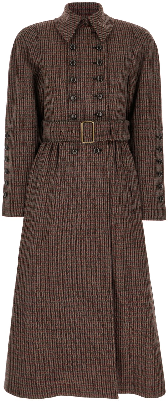 Chloé Chloe Embroidered wool blend coat Divers