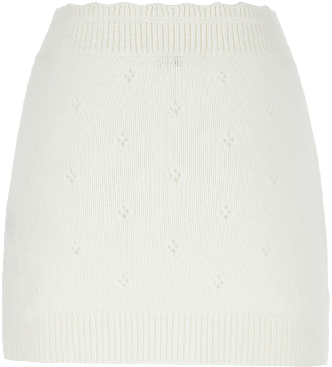 Chloé Chloe Ivory wool blend skirt Neutraal
