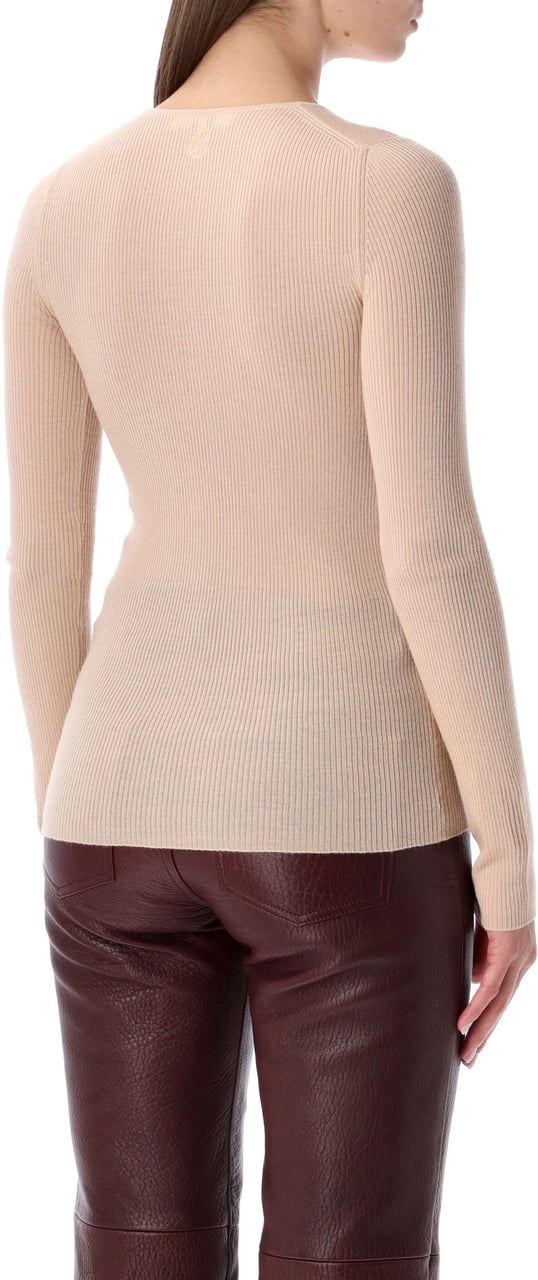 Chloé Serafino Knit Pink Honey Roze