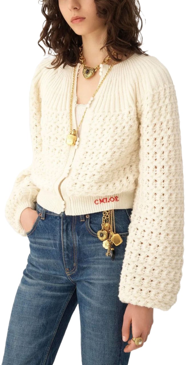 Chloé Sweaters White Wit