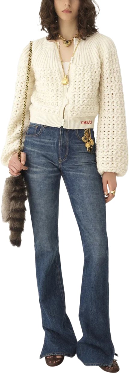 Chloé Sweaters White Wit