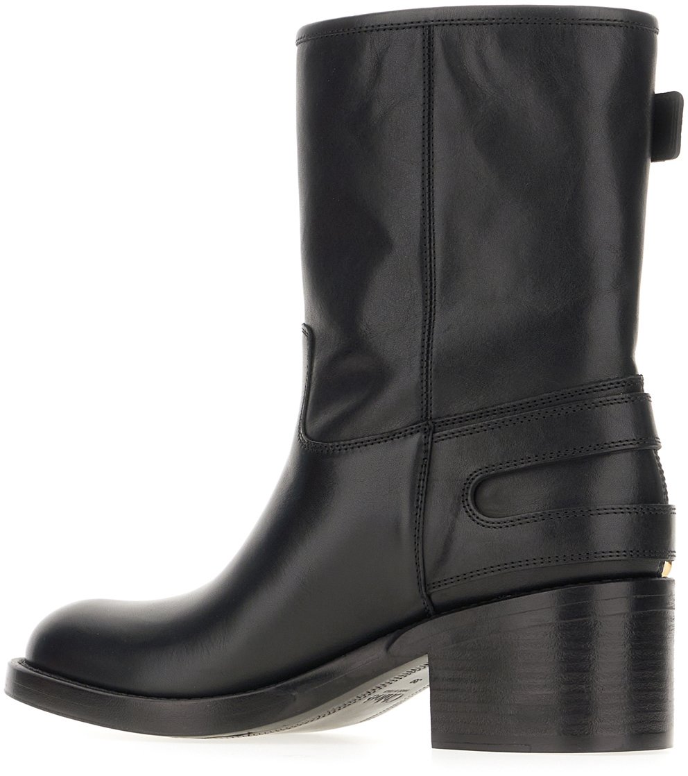 Chloé Chloe Black leather Dakota ankle boots Zwart