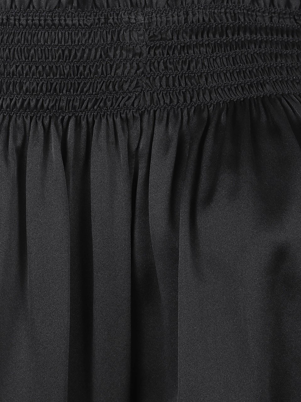 Chloé Black Silk Wash Off-The-Shoulder Top Zwart