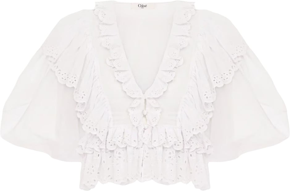Chloé Top White Wit