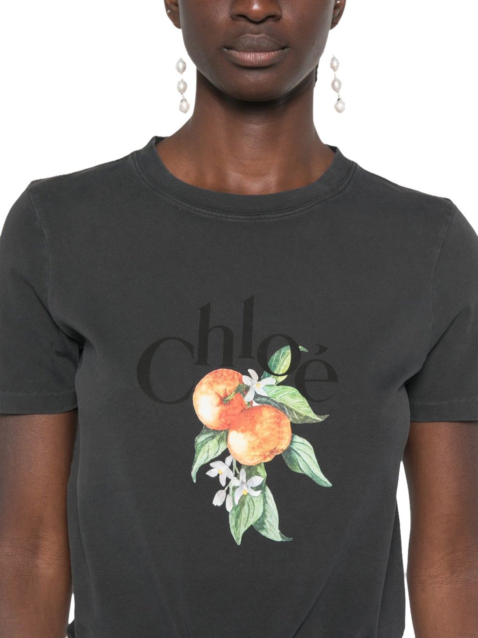 Chloé T-Shirts And Polos Black Zwart