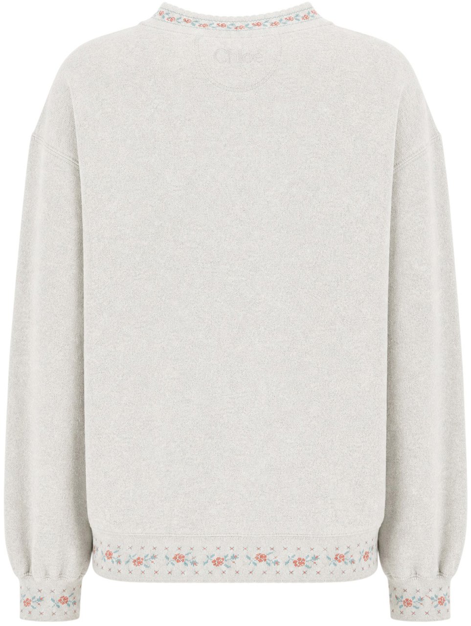 Chloé Chloe Grey cotton sweatshirt Grijs
