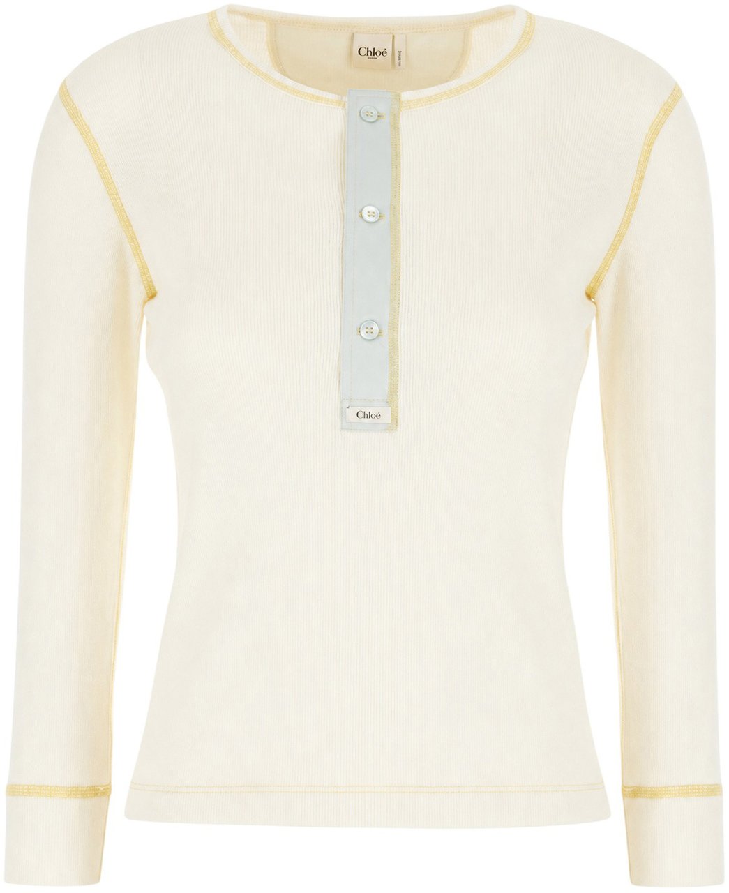 Chloé Chloe Ivory cotton sweater Wit