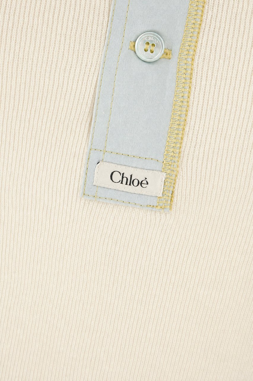 Chloé Chloe Ivory cotton sweater Wit