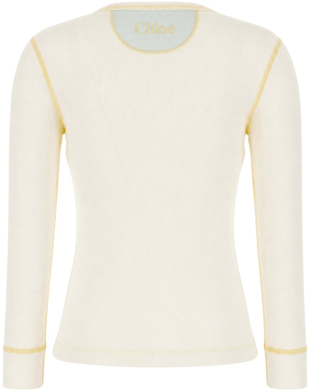 Chloé Chloe Ivory cotton sweater Wit