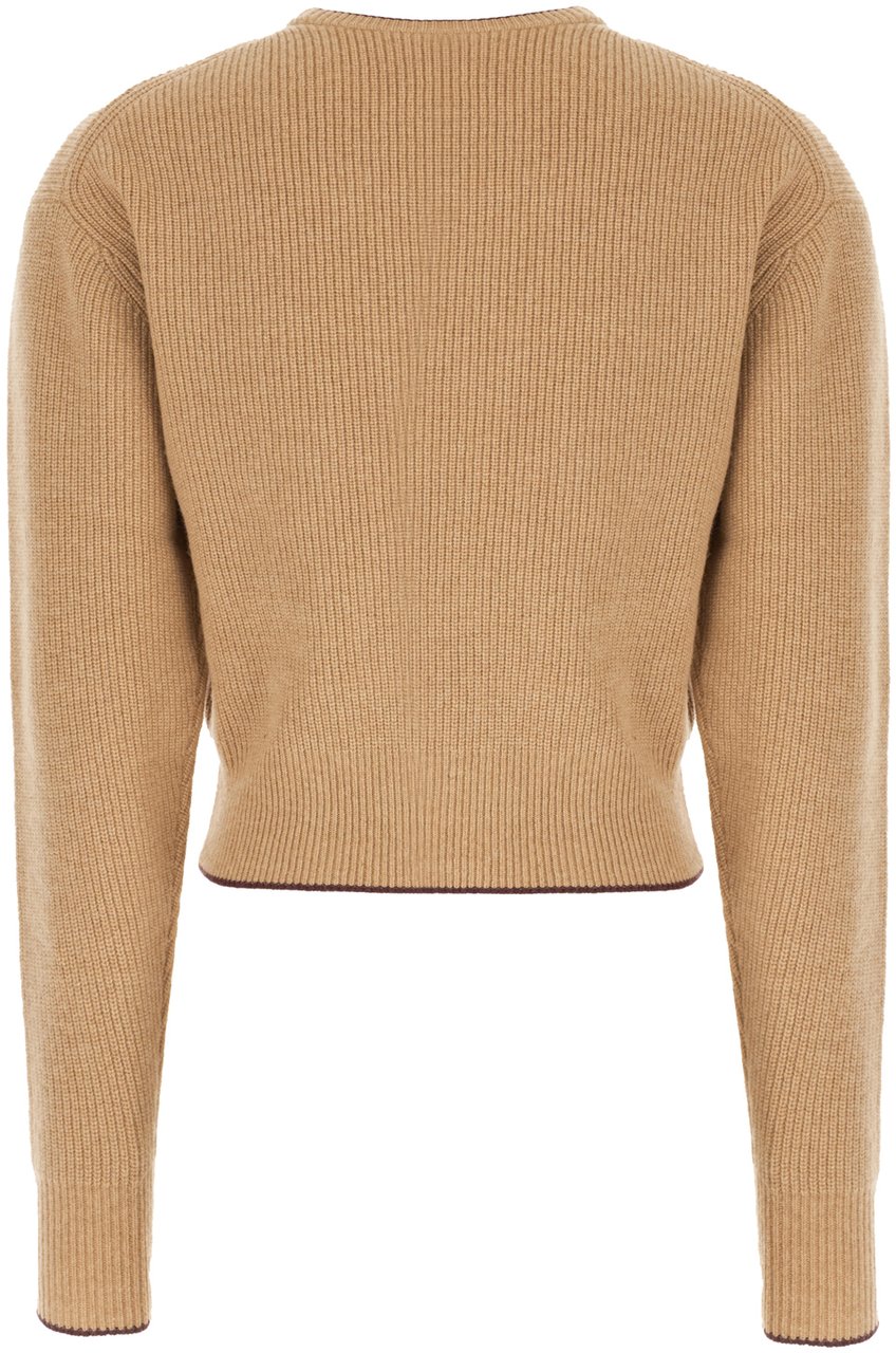 Chloé Chloe Cappuccino wool blend sweater Bruin