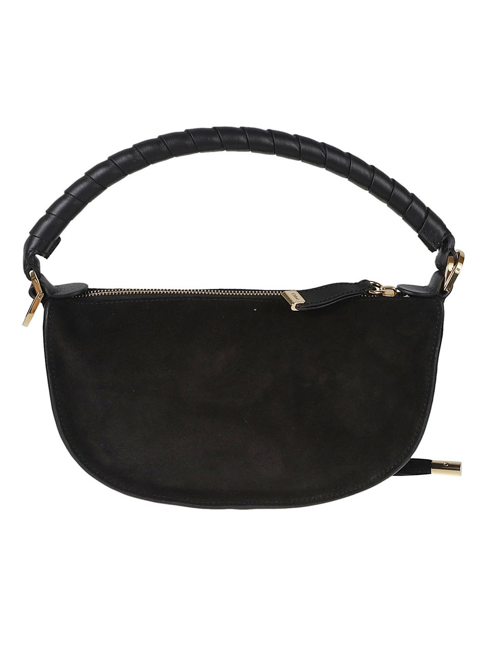 Chloé Suede Suede Studded Marcie Mini Bag Zwart