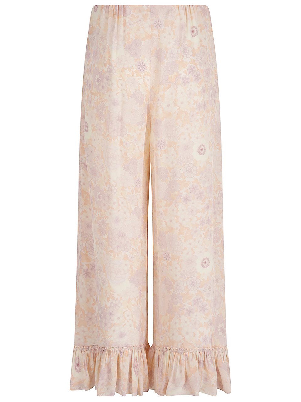 Chloé Multicolor Silk Floral Print Shorts Neutraal