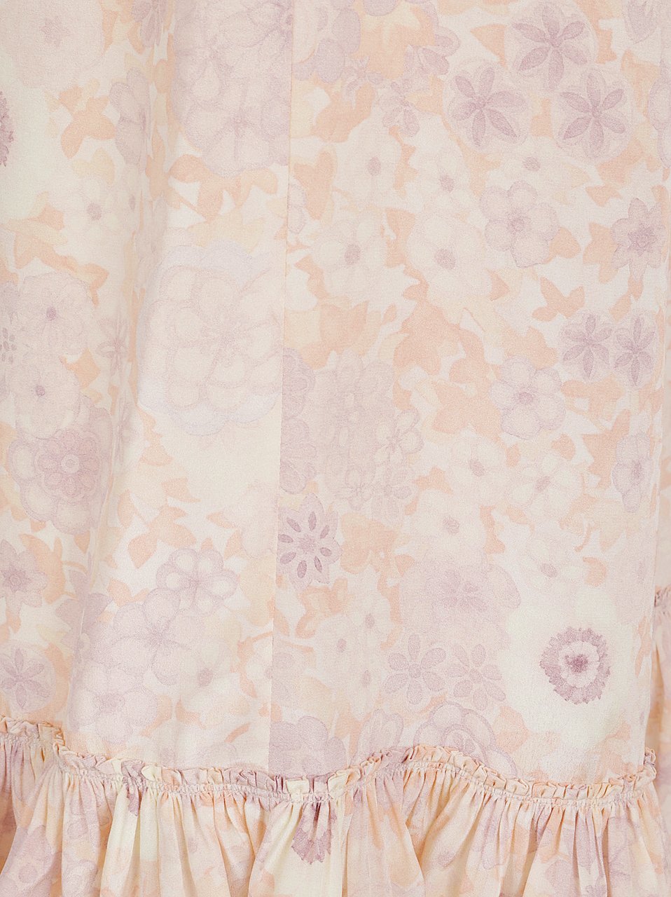 Chloé Multicolor Silk Floral Print Shorts Neutraal