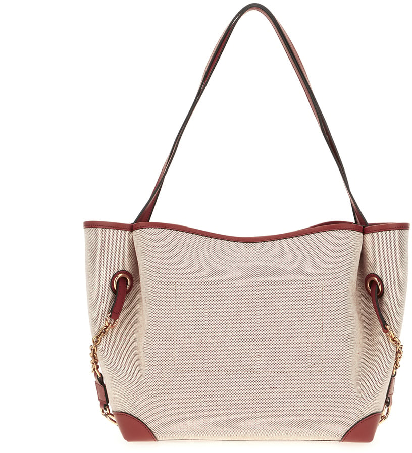 Chloé Chloe Bordeaux canvas shoulder bag Neutraal