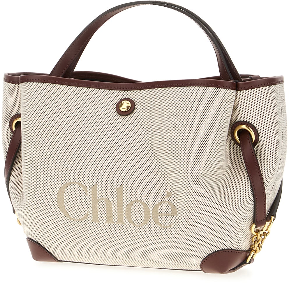 Chloé Chloe Beige canvas handbag Neutraal