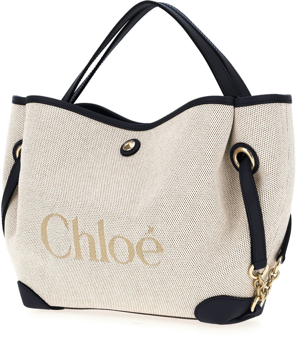 Chloé Chloe Beige canvas handbag Neutraal