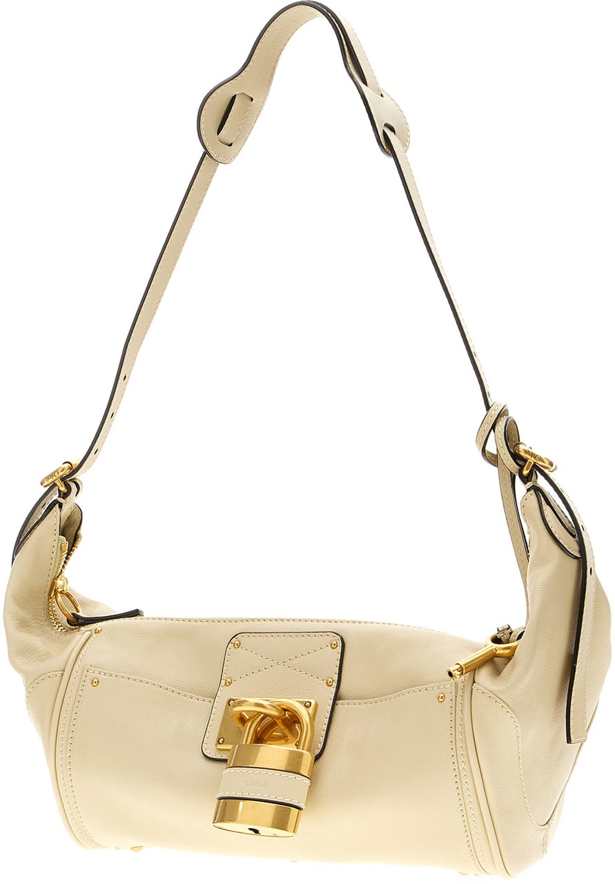 Chloé Chloe Ivory leather Paddington shoulder bag Neutraal