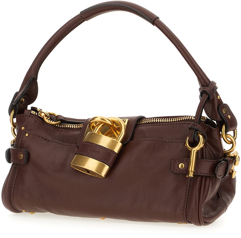 Chloé Chloe Chocolate leather Paddington shoulder bag Bruin