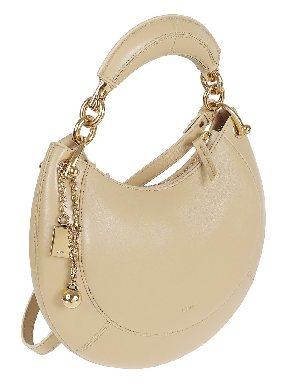 Chloé Crescent-Shaped Handbag Crafted Neutraal