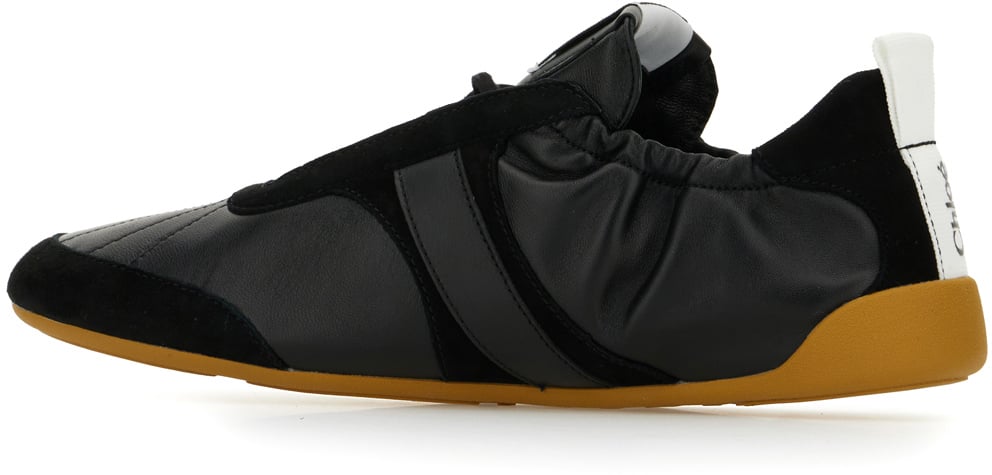 Chloé Chloe Black leather Kick sneakers Zwart