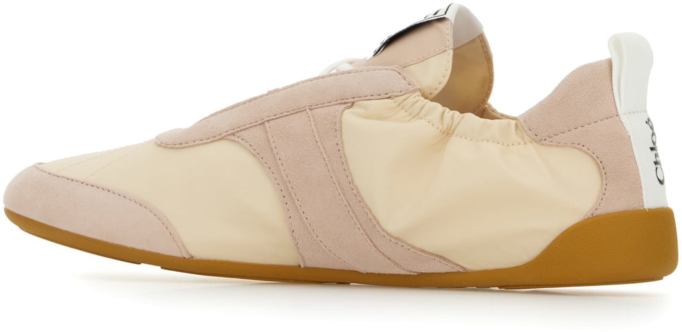 Chloé Chloe Skin pink leather Kick sneakers Roze
