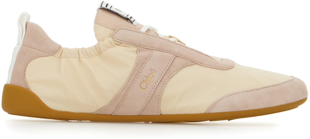 Chloé Chloe Skin pink leather Kick sneakers Roze