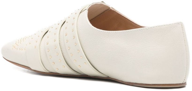 Chloé Flat Shoes White Wit