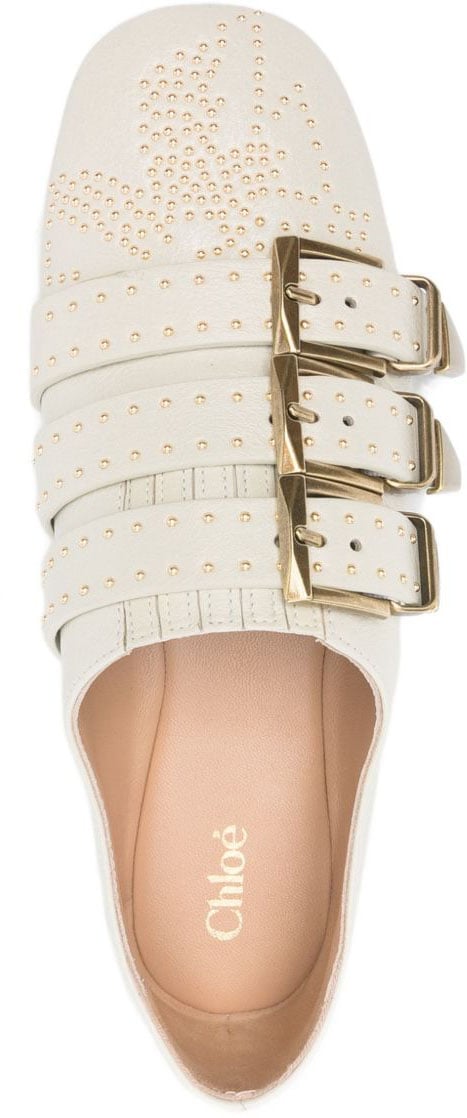 Chloé Flat Shoes White Wit